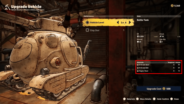 Sand Land - Upgrading Vehicles