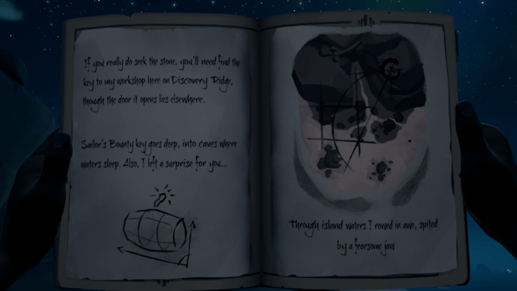 Sea of Thieves - Through island waters Clue