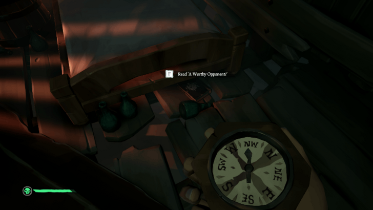 Sea of Thieves - A Worthy Opponent Journal Location