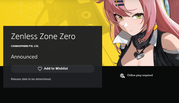 ZZZ - Pre-Register on PlayStation Store