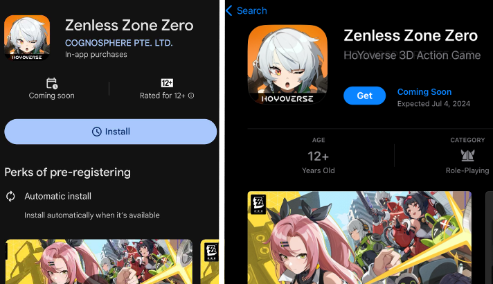 ZZZ - Pre-Register on Google Play or Apple App Store