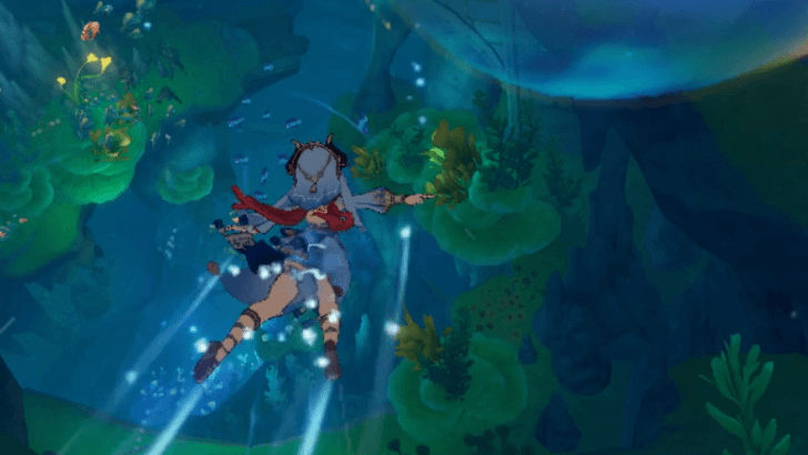 Genshin - The Shadow Over Petrichor - Go to the underwater Faded Castle