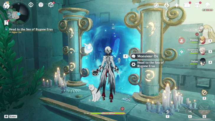 Genshin Impact The Last Day of Remuria Walkthrough - Head to the Sea of Bygone Eras