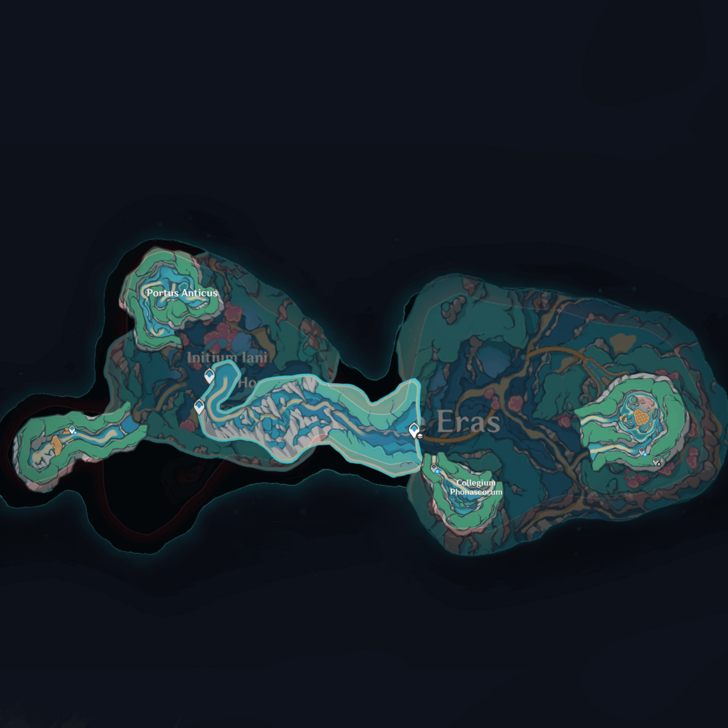 Genshin - Sea of Bygone Eras Caves B1 Map