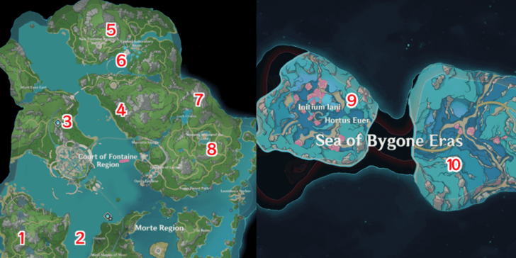 Fontaine Shrine of Depths Locations and Keys | Genshin