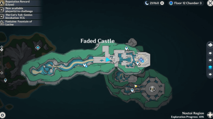 Genshin - Mysterious Bookshelf 1 Map