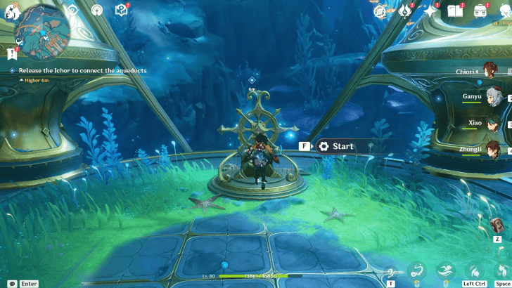 Genshin Impact Fortune Plango Vulnera Walkthrough - Release the Ichor to connect the aqueducts