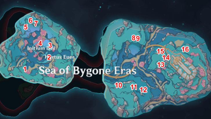 Genshin - Washer Octopus Locations