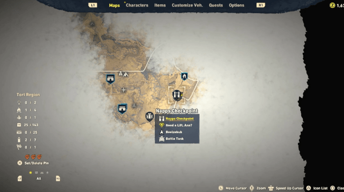 Sand Land - Acceleration Chip (Battle Tank) Location