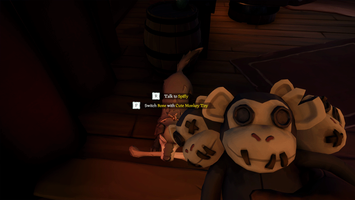 Sea of Thieves - Give Toy to Spiffy