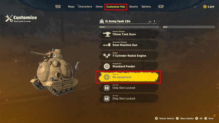 Sand Land - Equip Option Part