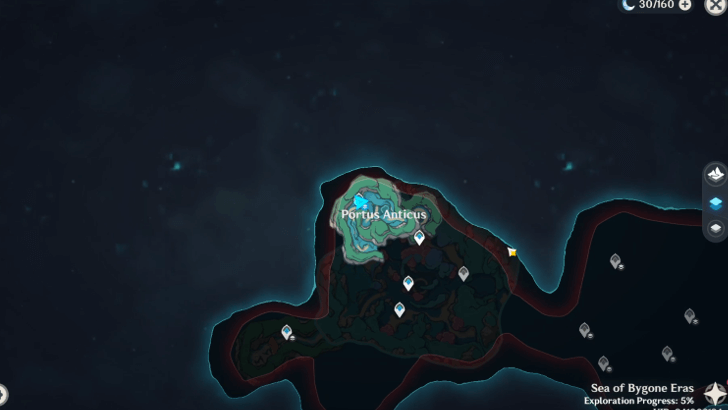 Genshin Impact - Portus Anticus Map