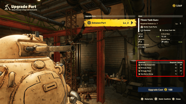 Sand Land - Upgrade Parts