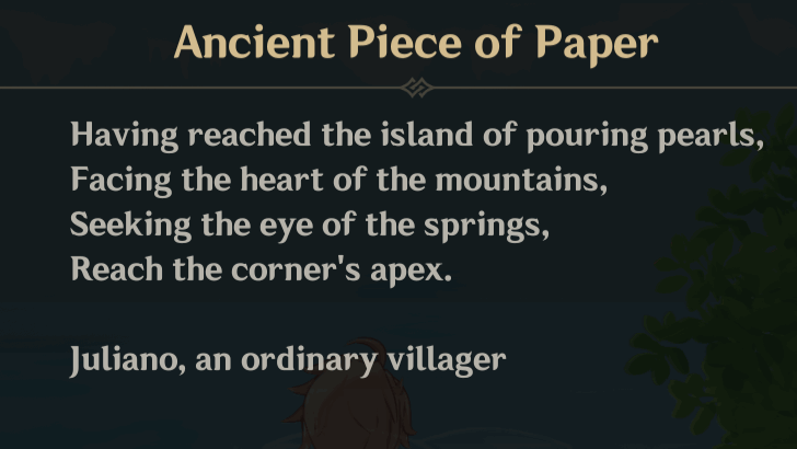 Genshin Impact - Ancient Piece of Paper 2