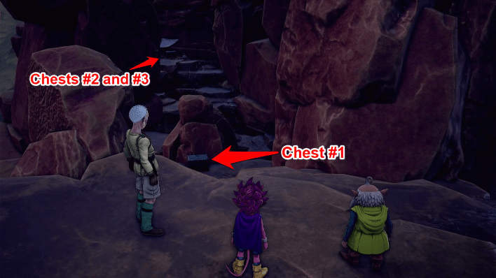 Sand Land - Rocky Path Chests