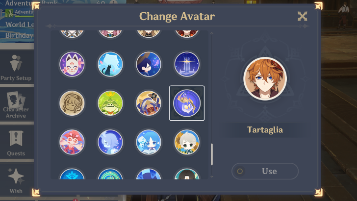 Genshin - what are quest profile icons