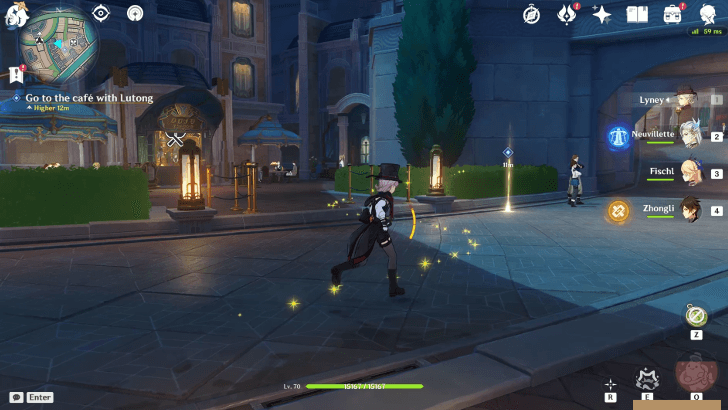 Genshin Impact Where His Life Lies Walkthrough - Go to the café with Lutong