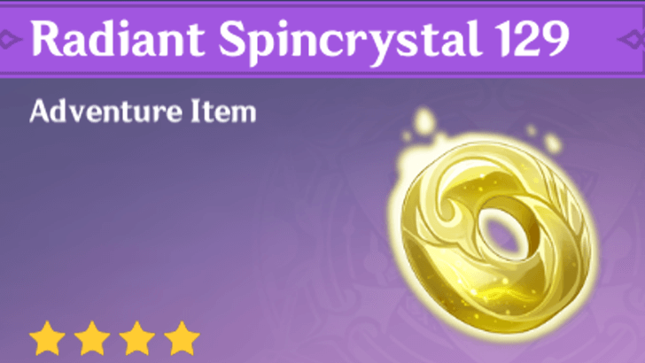 Genshin Impact - How to Get Radiant Spincrystal 129 and Effects