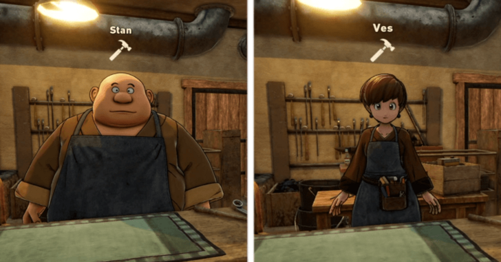 Sand Land - Stan and Ves in workshop