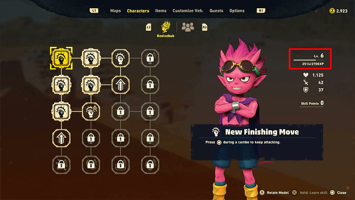 SAND LAND - Amount of Experience