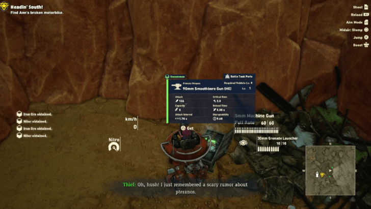 Sand Land - 90mm Smoothbore Gun (HE) Map