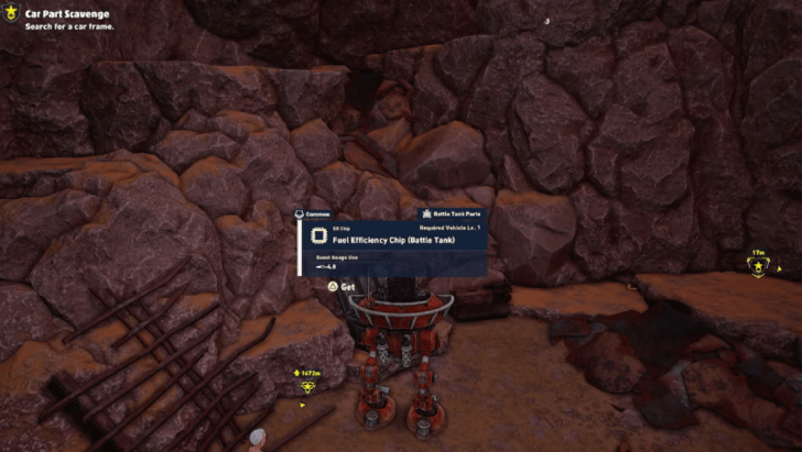 Sand Land - Fuel Efficiency Chip (Battle Tank) Map