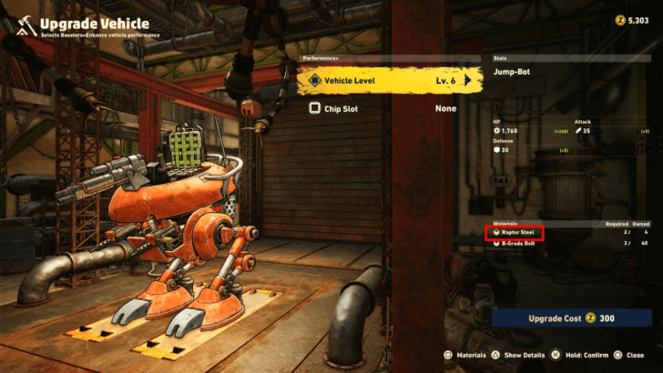 Sand Land - Raptor Steel Upgrade Vehicle