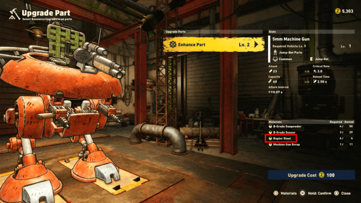 Sand Land - Upgrade Parts