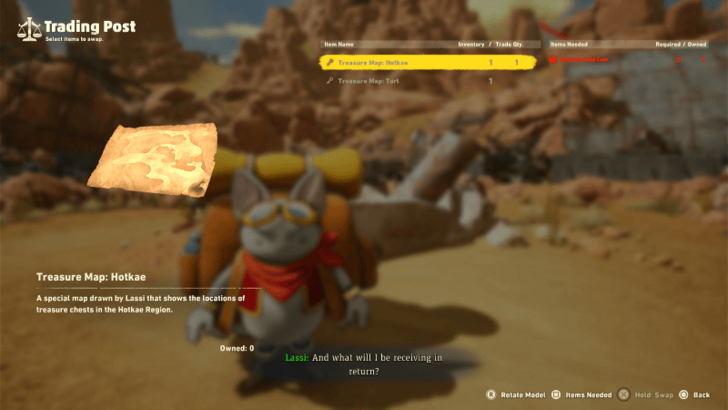 Sand Land - Purchase Treasure Maps