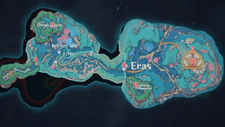 Genshin - 4.6 Fontaine Viewpoints - Sea of Bygone Eras