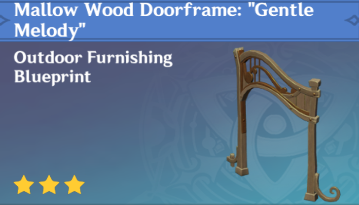 Genshin Impact - How to Get Mallow Wood Doorframe: "Gentle Melody" Furnishing
