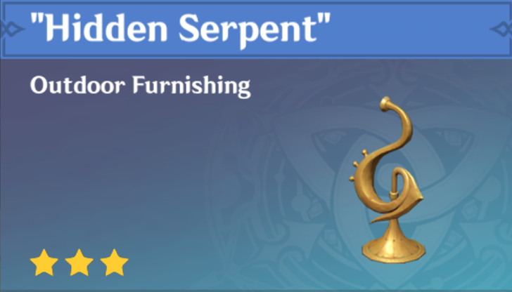 Genshin Impact - How to Get Hidden Serpent Furnishing