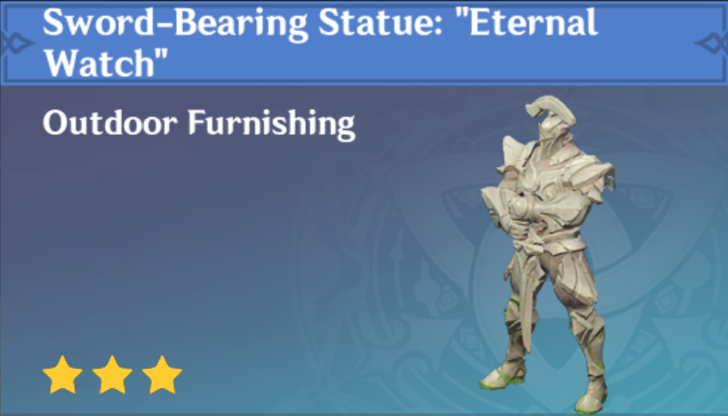 Genshin Impact - How to Get Sword-Bearing Statue: "Eternal Watch" Furnishing