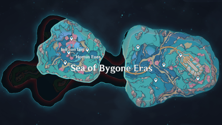 Genshin - Sea of Bygone Waypoints