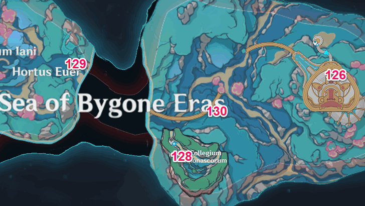 Genshin - Spincrystal Locations in Sea of Bygone Areas