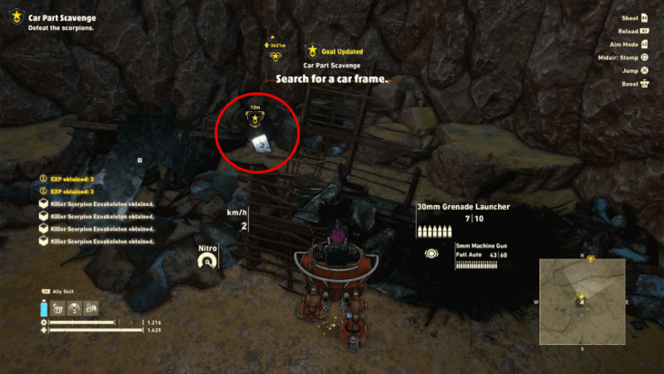 Sand Land - Car Part Scavenge Car Frame