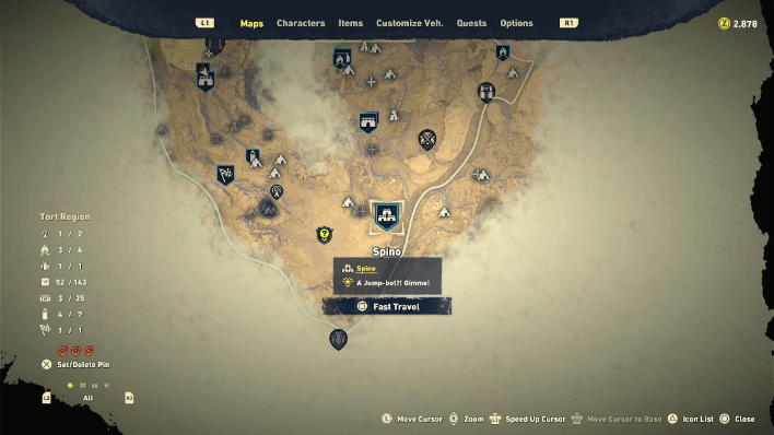 Sand Land - Fast Travel Back to Spino