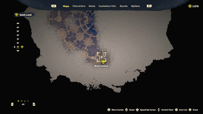 Sand Land - Lisab Battleship Chest #25 Map