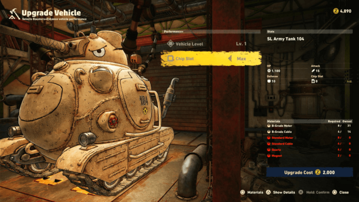 Sand Land - Unlock Chip Slots