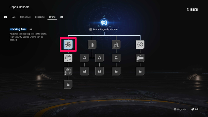Steller Blade - Drone Upgrade Menu