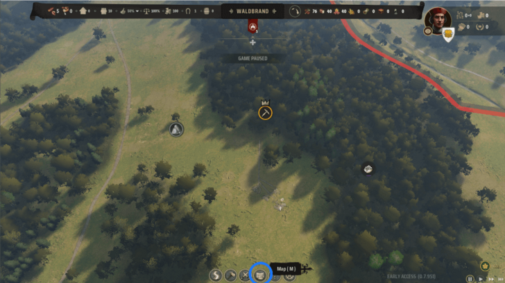 Manor Lords - Map Button