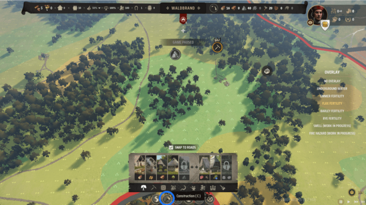 Manor Lords - Construction Button