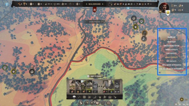 Manor Lords - Crop Fertility Overlay