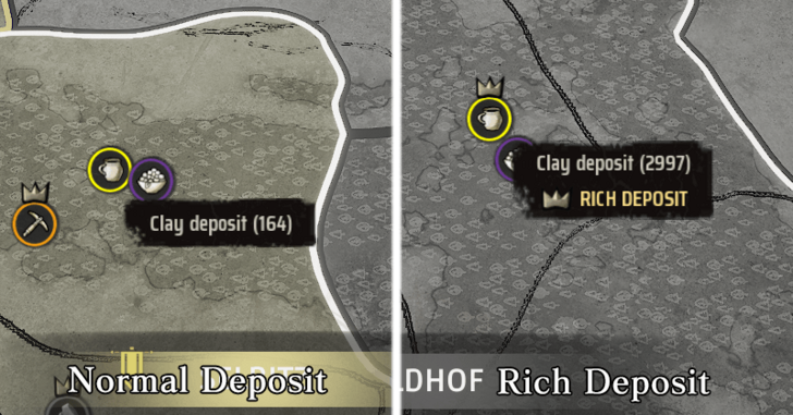 Manor Lords - Normal and Rich Deposits