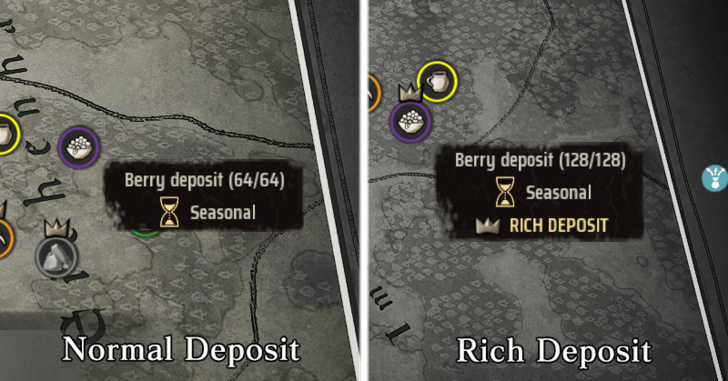Manor Lords - Normal and Rich Berry Deposits