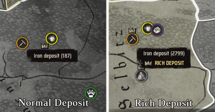 Manor Lords - Normal and Rich Deposits