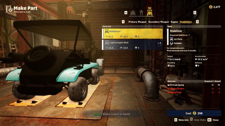 SAND LAND Vehicle Make Parts