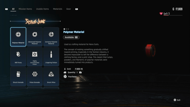 Stellar Blade - Get from Crates, Chests, and Shops