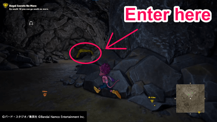 Sand Land - Enter the hole on the left