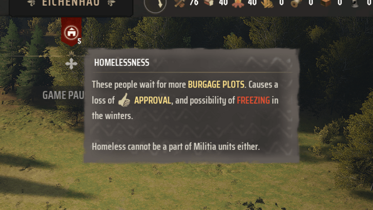 Manor Lords - Burgage Plot Homelessness